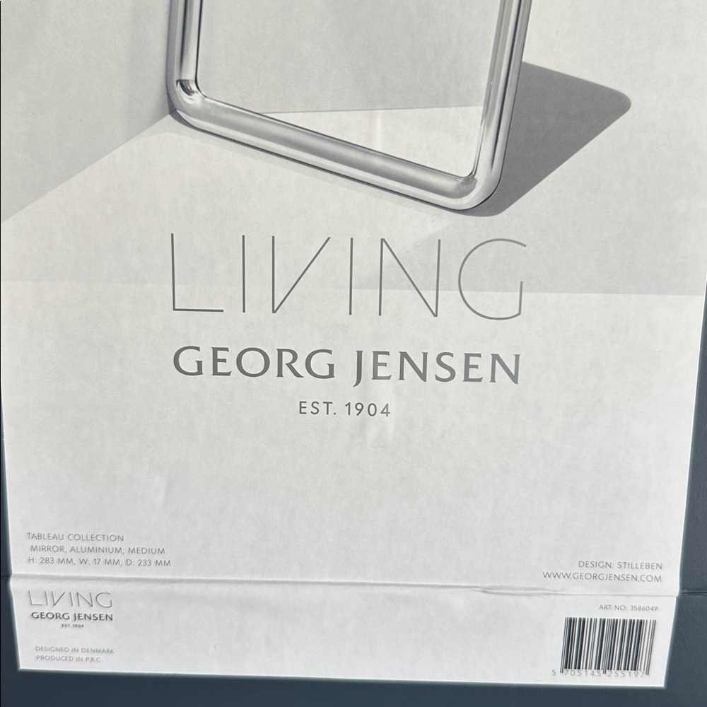 New in box Georg Jensen Polished Silver tableau mirror. Makes a beautiful gift - Picture 5 of 9
